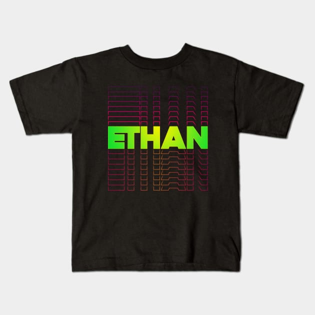 Ethan gift idea for boys men first given name Ethan Kids T-Shirt by g14u